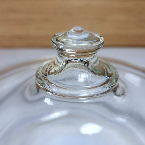 Vintage Pyrex Dish Clear Casserole & Lid 4 C 023 623 Bottom 623 Lid Early Pyrex - Picture 3 of 10